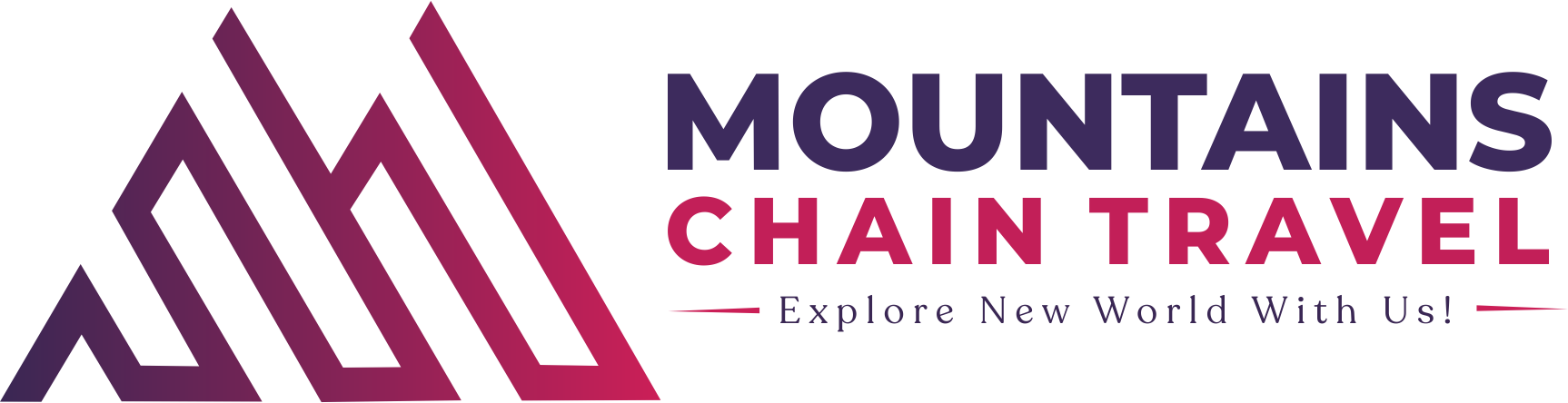 Mountains Chain Travel Logo